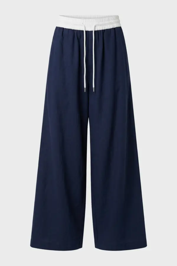 Y2K Gothic Wide-Leg Cargo Pants | Hip Hop Drawstring Trousers