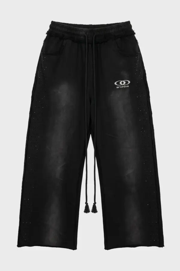 Unisex Y2K Hot-Stamp Loose Straight-Leg Pants | Retro Streetwear