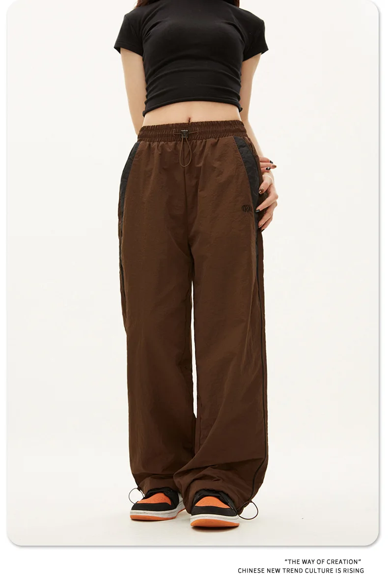 Y2K High Waist Baggy Wide-Leg Pants | Hip Hop Jogger Trousers - Image 3