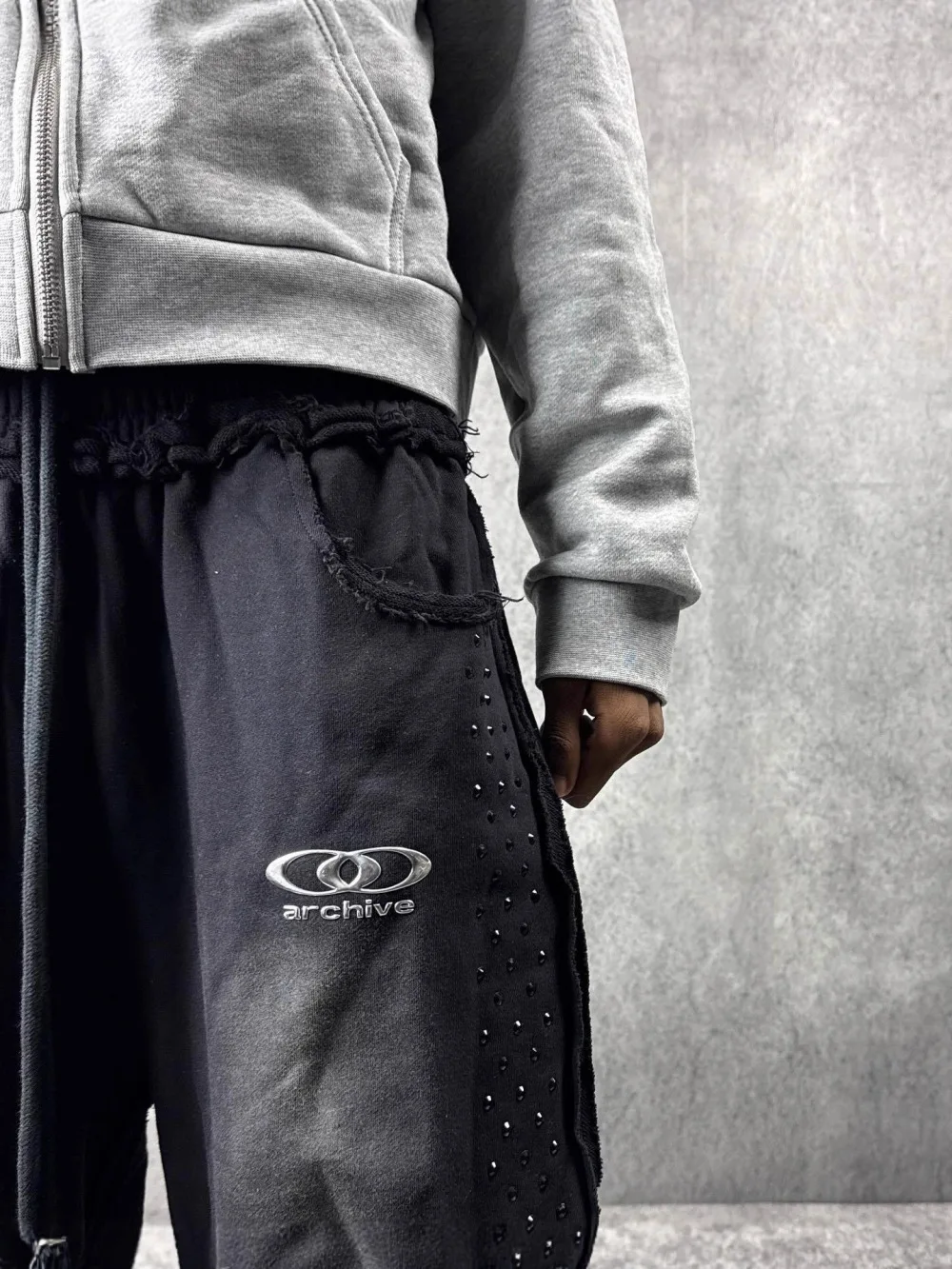 Unisex Y2K Hot-Stamp Loose Straight-Leg Pants | Retro Streetwear - Image 3