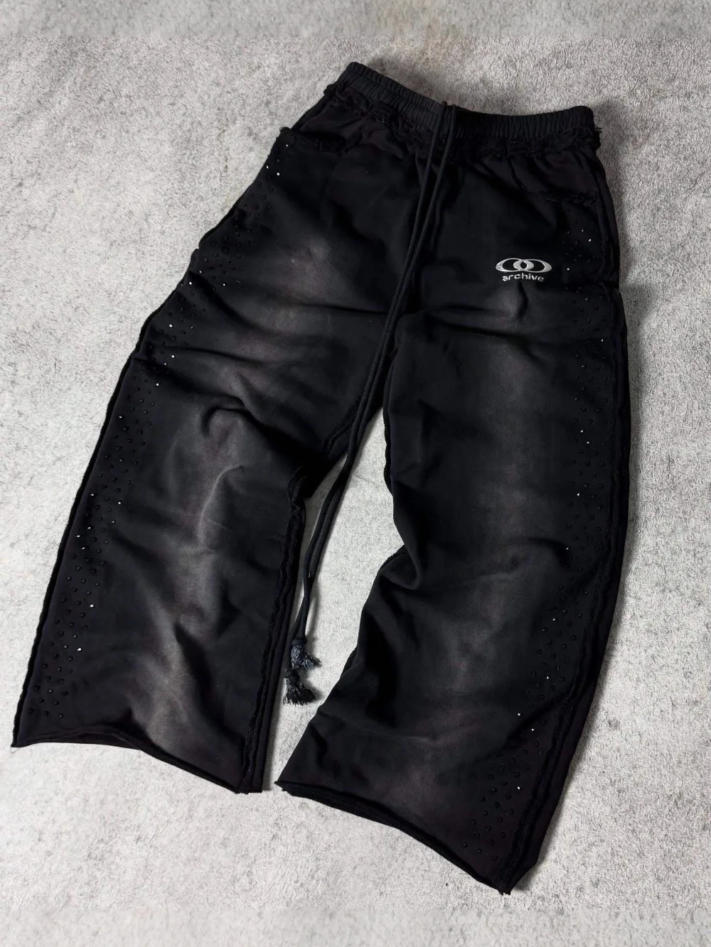 Unisex Y2K Hot-Stamp Loose Straight-Leg Pants | Retro Streetwear - Image 5