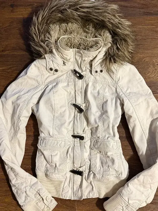 Y2K Gothic Fur Collar Cotton-Padded Jacket | Vintage Hip Hop Outerwear