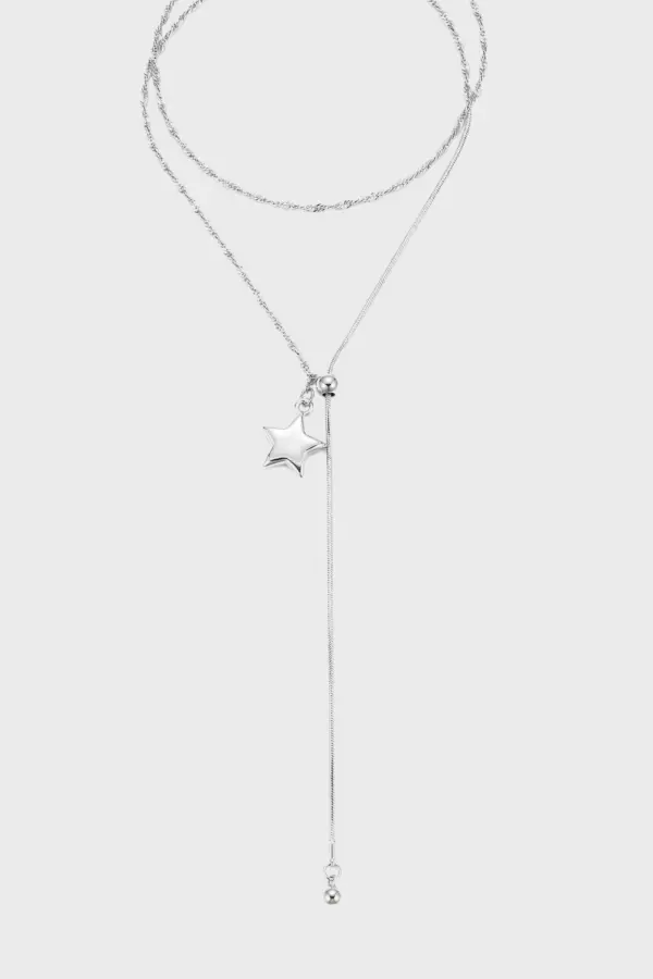 Punk Star Pendant Snake Chain Necklace | Y2K Grunge Jewelry