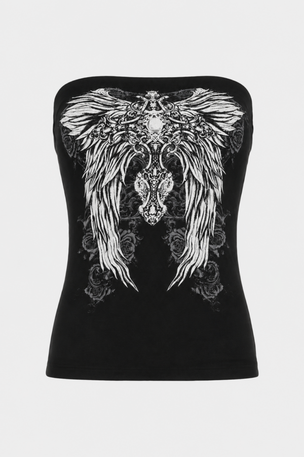 Gothic Black Tube Top
